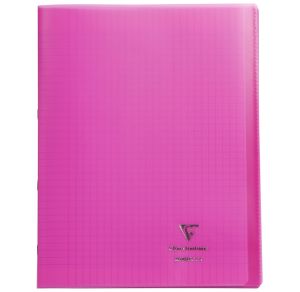 Cahier Clairefontaine Koverbook - 24x32 cm - 96 pages - Séyès - rose