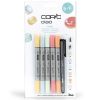 Set Copic Ciao 5 couleurs Pastel + 1 Multiliner