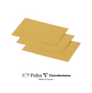 25 Cartes Pollen Clairefontaine - 70x95 mm - or