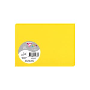 25 Cartes Pollen Clairefontaine - 110x155 mm - jaune soleil