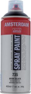 Bombe de Peinture Acrylique Amsterdam - 400ml - noir oxyde