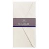 25 Enveloppes Lalo - 110x220 mm - Vergé de France doublées gommées - blanc