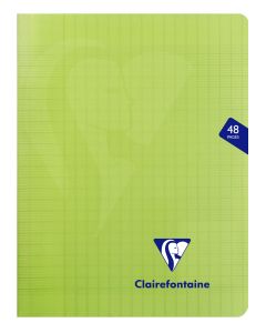 Cahier Clairefontaine Mimesys - 17x22 cm - 48 pages - Séyès - vert