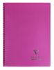 Cahier Clairefontaine Koverbook – 24x32 cm – 160 pages – Séyès - rose