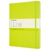 Carnet Moleskine Rigide - 19x25 cm - Pages blanches - Vert citron