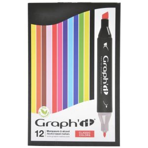 Set 12 marqueurs Graph'It - Couleurs Classic