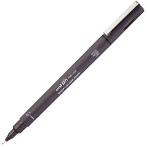 Stylo-Feutre de Dessin Uni Pin - 0,1 mm - gris foncé