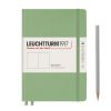 Carnet Leuchtturm rigide - 14,5x21cm - Sauge - Pages blanches