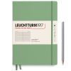 Carnet Leuchtturm Rigide - B5 17,8x25,4 cm - Sauge - ligné