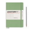 Carnet Leuchtturm rigide - 14,5x21cm - Sauge - Pointillés