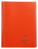 Cahier Clairefontaine Koverbook - A4 - 160 pages - lign + marge - rouge