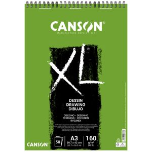 Bloc Papier Dessin XL Canson - A3 - 50 feuilles - 160g/m²