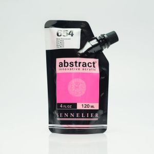 Peinture Acrylique Abstract Sennelier - 120ml - rose fluorescent