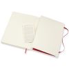 Carnet Moleskine Souple - 19x25 cm - Pages blanches - Rouge écarlate