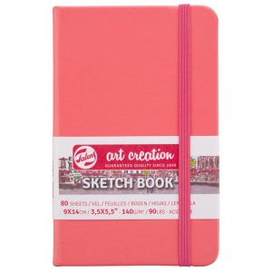 Carnet de Croquis Talens - 9x14 cm - 80 feuilles - 140g - Corail