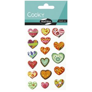 Stickers Cooky Maildor - coeurs