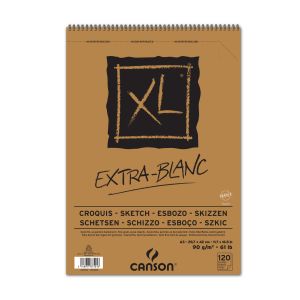 Bloc Papier Canson Extra-Blanc XL - A3 - 120 feuilles - 90g/m²
