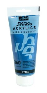 Peinture Acrylique Pébéo Studio - 100 ml - Bleu noir iridescent